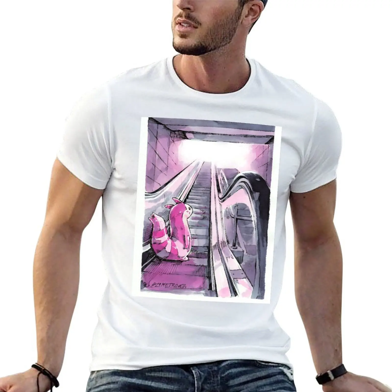 

#29 metro T-Shirt black cotton t-shirt plain for man package g man t shirts for men t shirts for man graphic vintage T-shirt