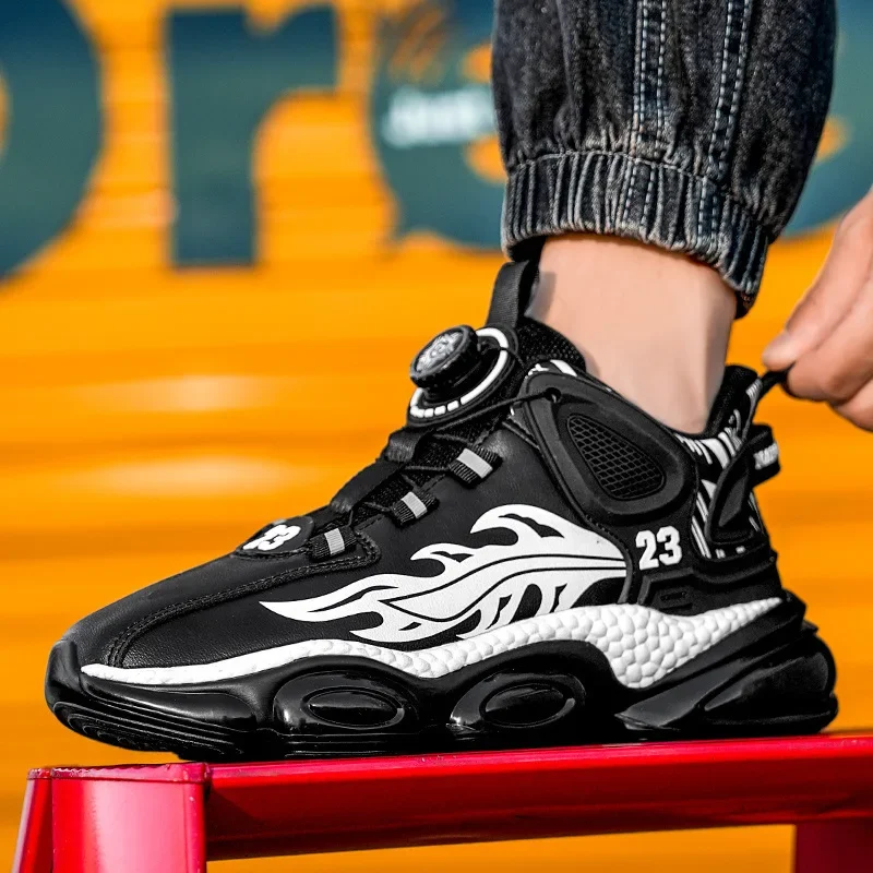 2026 Men's Basketball Shoes Breathable Cushioning Non-Slip Plus Size 45 Sports Shoes Training Athletic Basketball Sneakers For M