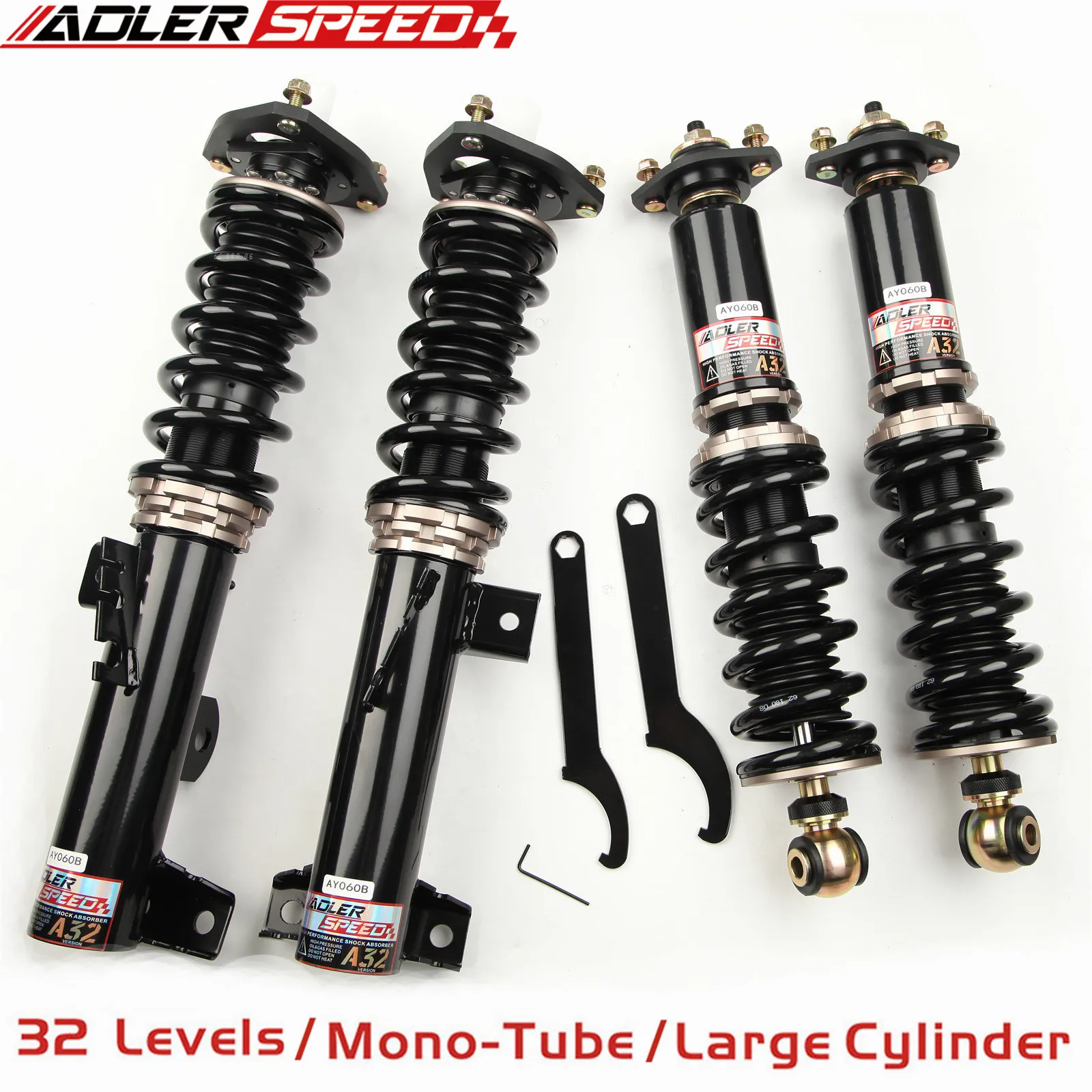 Coilovers ADLERSPEED per BMW E36 92-98 323 325 328 Adj a 32 vie. Ammortizzatore - Impostazione True Coilover