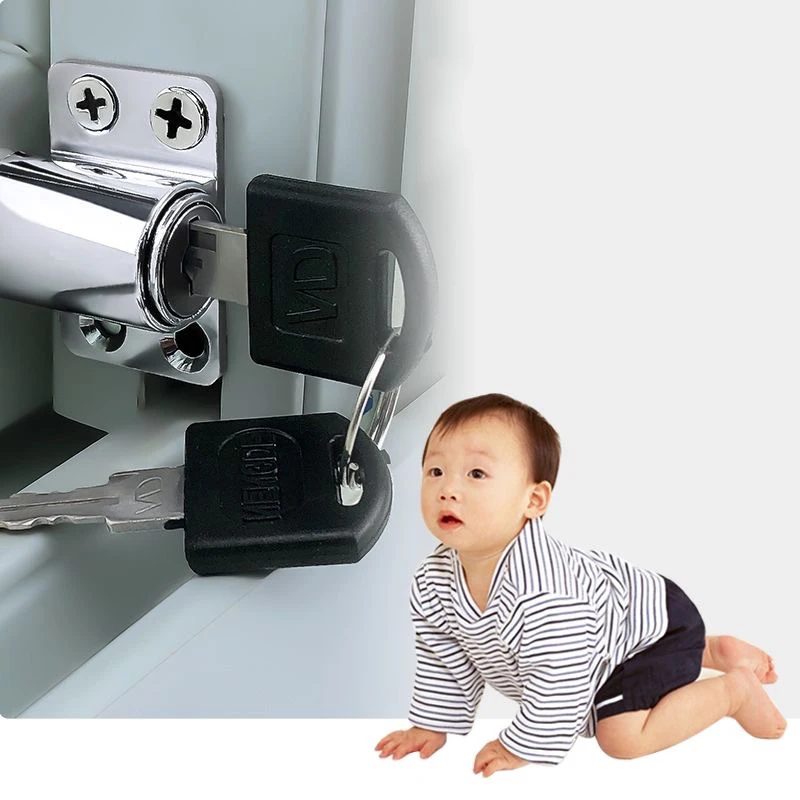 Brand New 2PCS Plastic Steel Aluminum Alloy Sliding Door and Window Limit Lock Prevent Children Open Patio Window Limit Lock