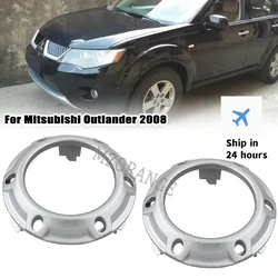 Fog Light Cover para Mitsubishi Outlander, 2007, 2008, 2009, grade frontal, moldura Frame, Cap Body Kit, acessórios do carro