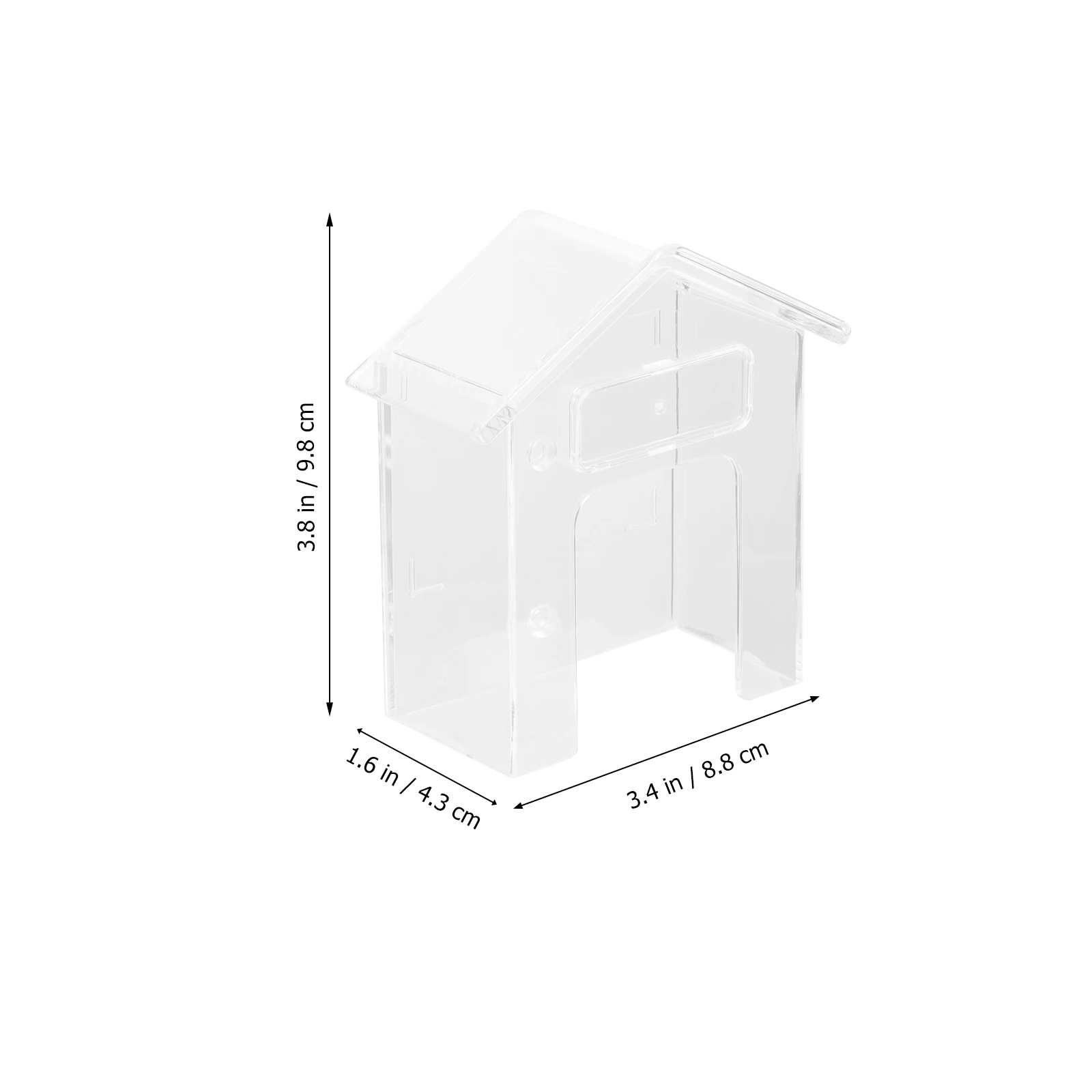 

2pcs Protection Box Transparent Rainproof Waterproof Outdoor Cover For Wireless Weatherproof Shell Accessories Splash-Proof