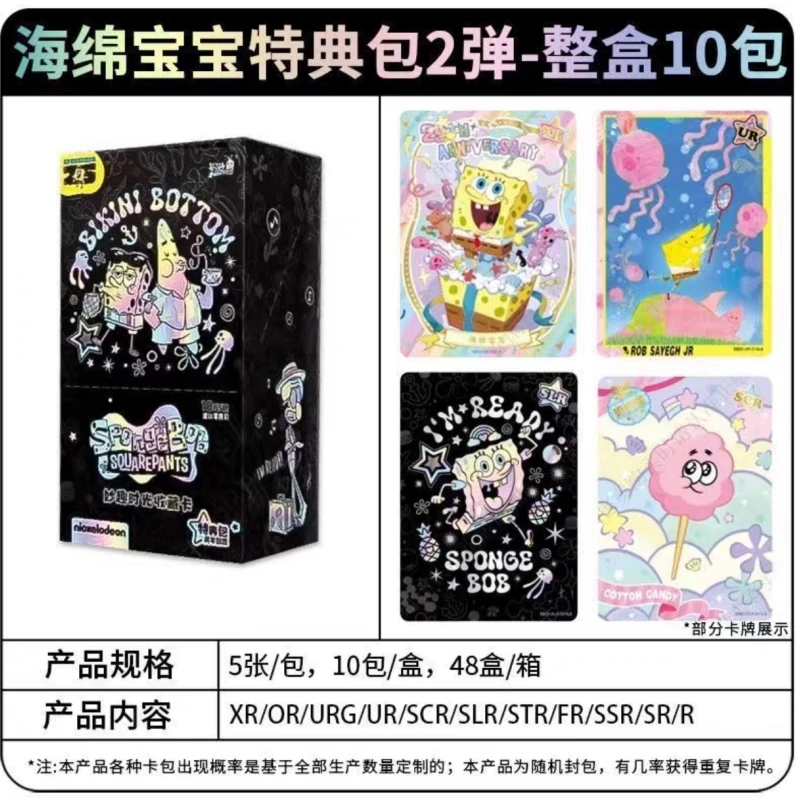 100% Official Genuinegenuine Kayou Squarepants Card Fun Time Series 25th Anniversary Character Collection Cards Birthday Gifts