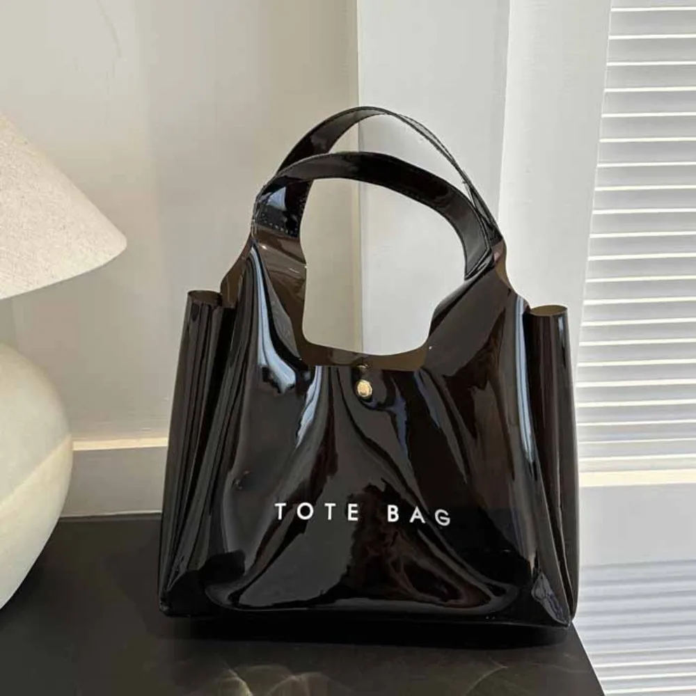 

Storage Bag PVC Transparent Bag Tote Bag Beach Bag Jelly Handbags Cosmetic Bag Shoulder Pouch Letter Shoulder Bag Fitness Bag