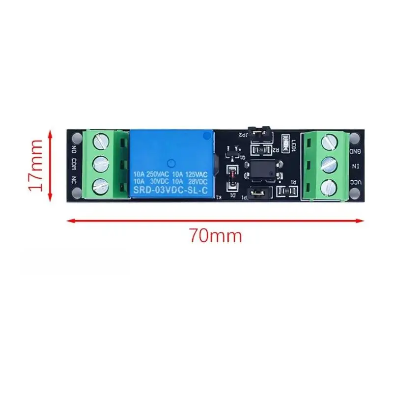 1Pcs 3V Relay Isolated Drive Control Module High Level Trigger Single Channel Board for  Hobbyist Development