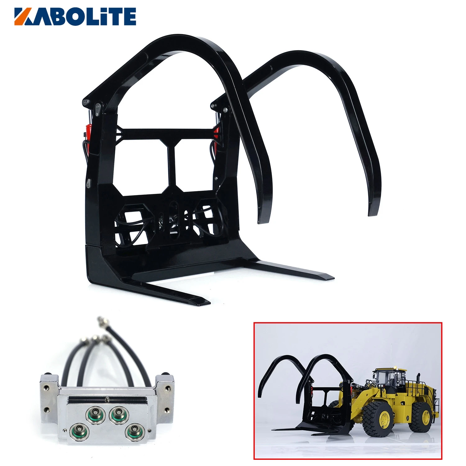 Kabolite Spare Parts Hydraulic Long Clamp Quick Connector for Toys 1/14 K988 100S RC Loader Cars Model THZH1794