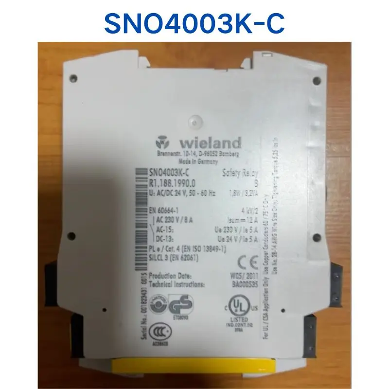 Second-hand test OK for wieland relay SNO 4003K-C  SNO4003K-C 1 piece