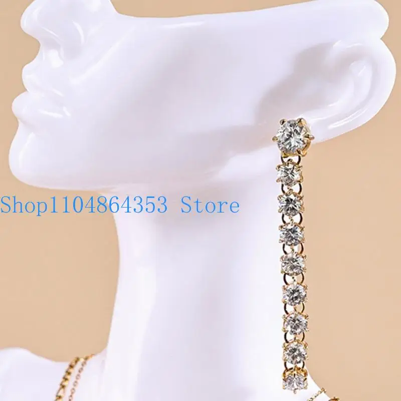 

652F стеллаж для демонстрации ожерелья, элегантный органайзер для ювелирных изделий в форме манекена, удобный презентационный