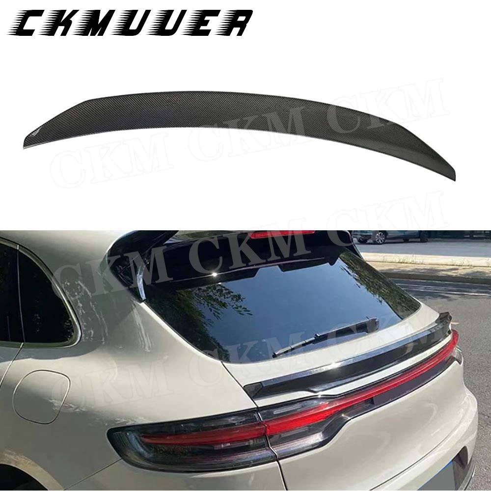 

CKMUUER Carbon Fiber Car Body Kits Accessories Duckbill Rear Trunk Wing Spoiler For Porsche Macan 2014 - 2018 ABS Trunk Spoiler