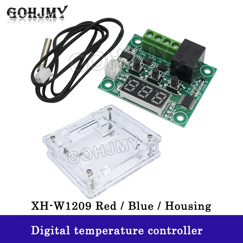 XH-W1209 Digital Temperature Controller Temperature Control Switch Micro Temperature Control Board Bulk Housing