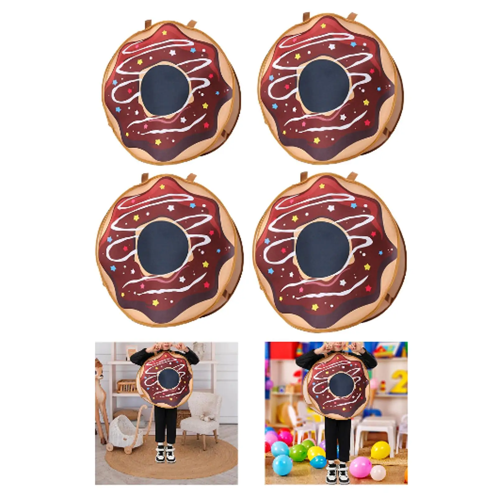 Costume da ciambella per bambini leggero per ragazzi e ragazze Costume da ciambella divertente per cibo