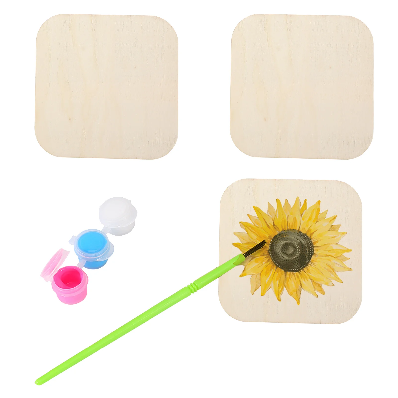 

100Pcs Blank Wooden Slices DIY Craft Tags Unique Unfinished Pendants for Wedding Birthday Party Decor DIY Wood Slices