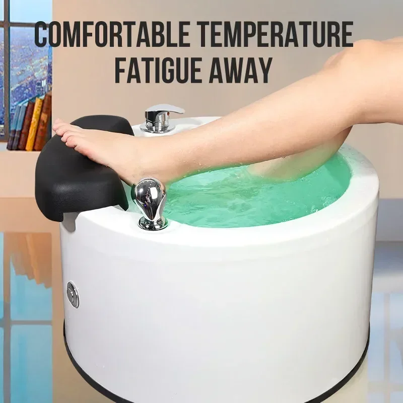 Home Foot spa Bucket Pedicure Bowl Lights  Bubbles Pedicure Basin Pedicure Chair Beauty Salon