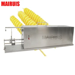 Electric Stretch Spiral Potato Cutter Automatic Tornado Potato Vegetable Carrot Slicer Twister Machine