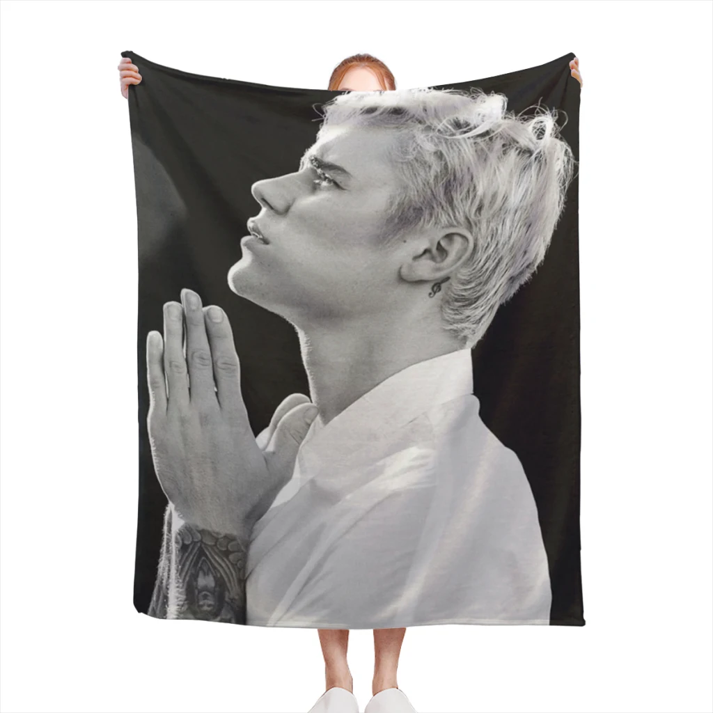 

The-Justin-Beebs-Bieber-Kidrauhl blankets Warm Flange blankets Soft and comfortable blanket picnic blanket