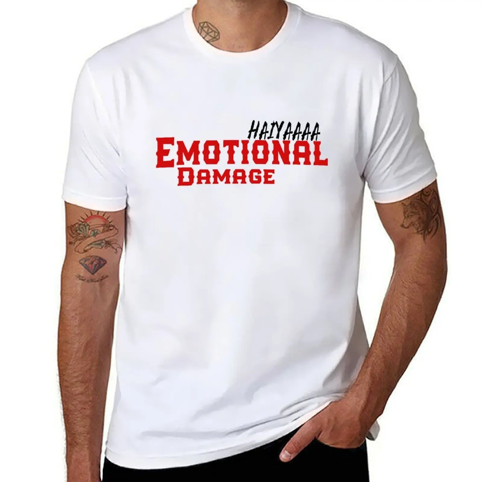 

funny emotional damage quote meme cool emotional damage T-Shirt t shirts cotton 100% t shirt for man 100 percent cotton T-Shirt