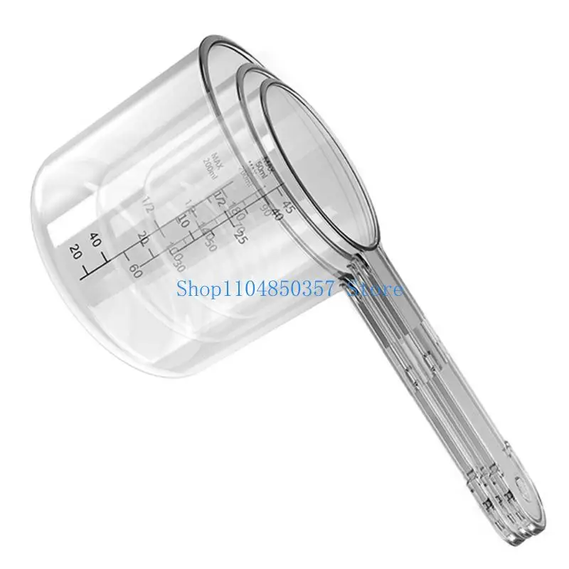 

652F Triple Layer Baits Measuring Cup Set Plastic Fishing Baits Preparation Cups Set For Easy Cleaning And Long Terms Use