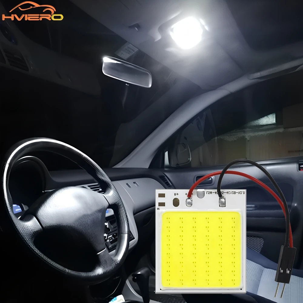 

1/2/10X T10 W5w Cob 16SMD 24SMD 36SMD 48SMD Car Led Clearance License Panel Lamp Auto Interior Reading Bulb Trunk Festoon Light