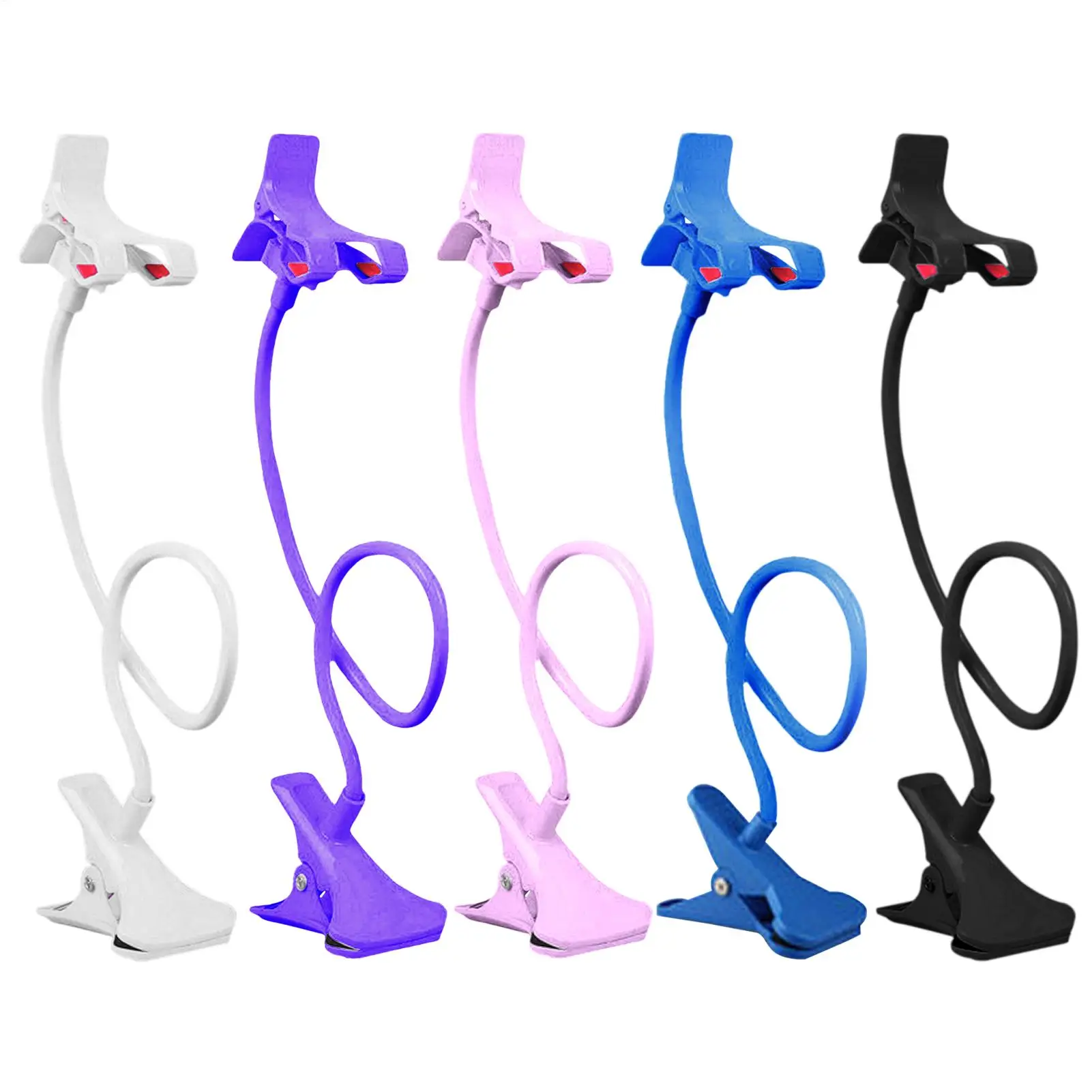 Soporte flexible para teléfono con clip para escritorio o mesita de noche, brazo largo y resistente, fácil de instalar, manos libres.