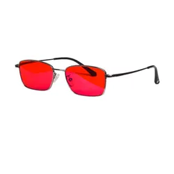 SHINU titanium eye glasses frame for men Red Lenses 100% Blocking Blue Green Light Eyeglasses Protecting Eyes Glasses Good Sleep
