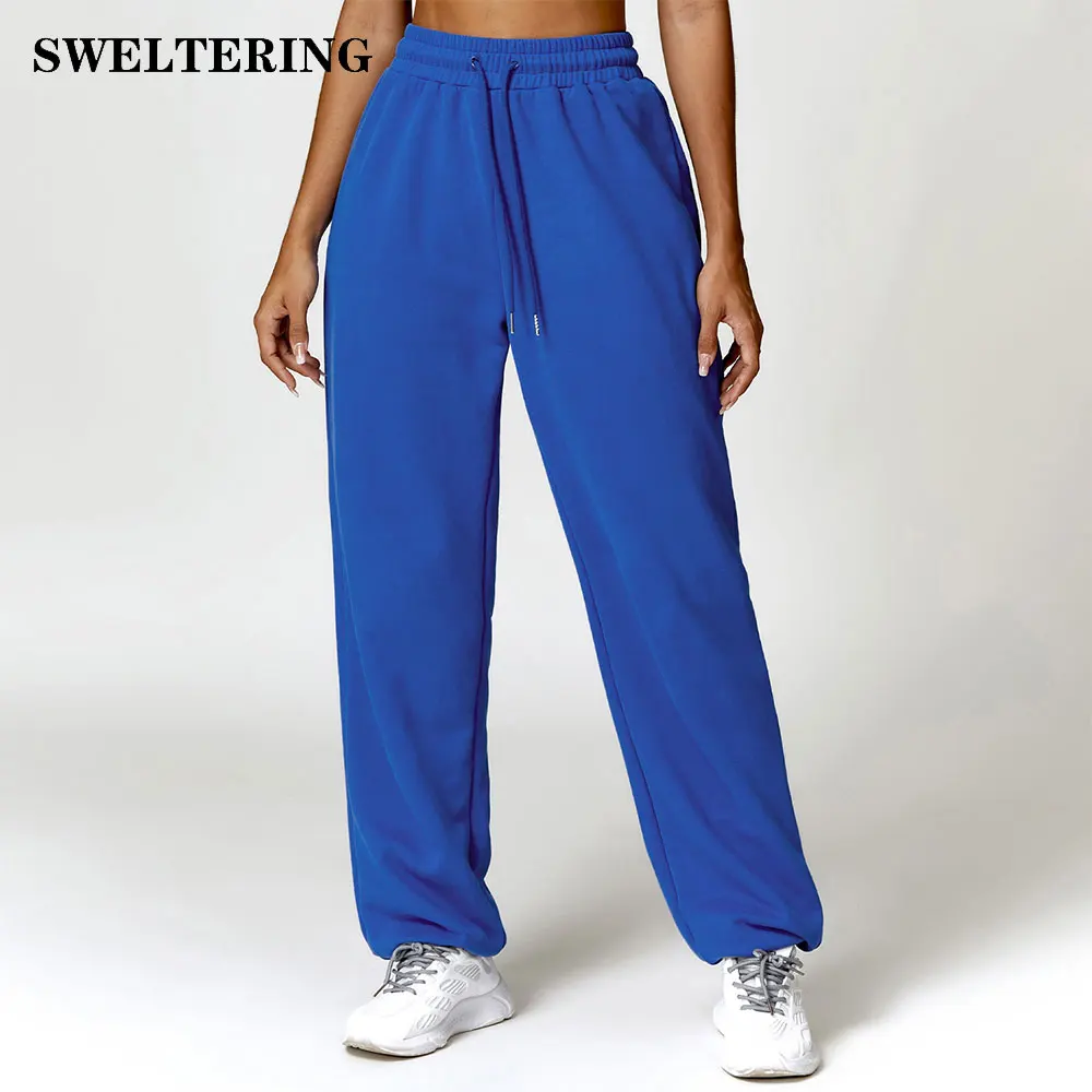 

Yoga Pants for Women High Waisted And Ankle Tied Sports Pants Loose Straight Casual Pants Sports Pants for Women