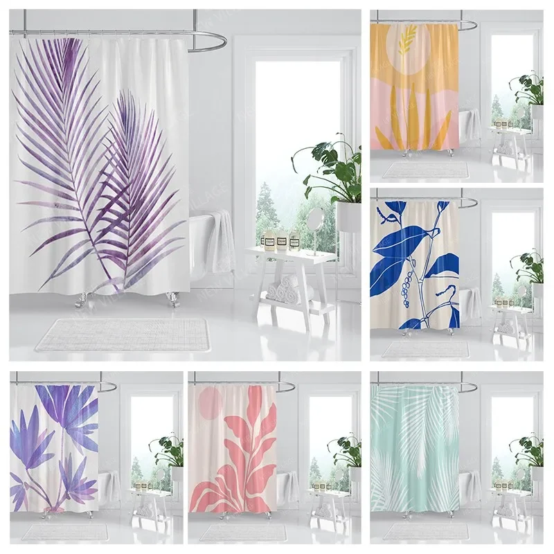 Waterproof fabric shower curtain Bathroom curtain accessories 180x200 Bath curtain for shower 240*200 nordic boho decor 240x200