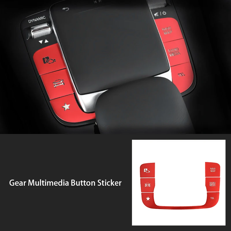 Center Console Multimedia Mouse Switch Buttons Cover Stickers for Class W177 W247 W167 GLS