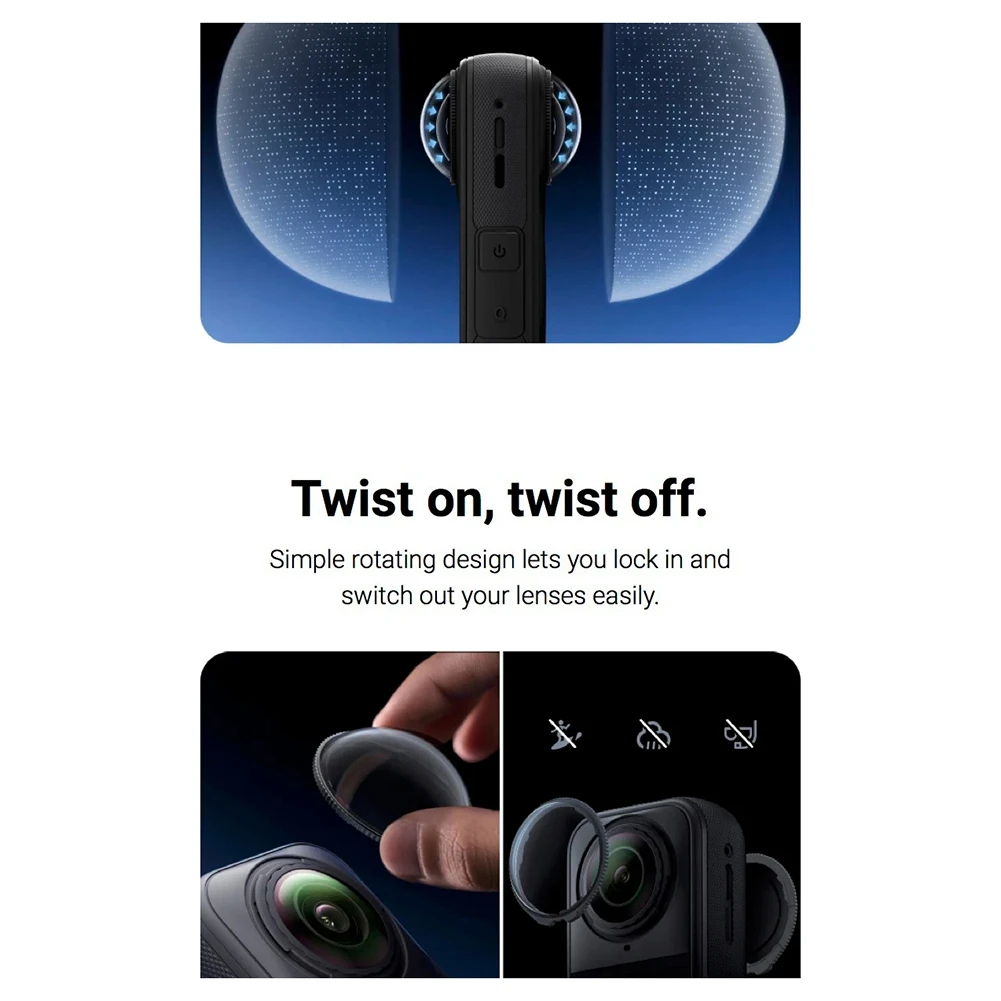 Goodprice For Insta360 Standard Lens Guards Made with Reinforced Glass for Insta 360 X5 Accessories Lens Protection Lens