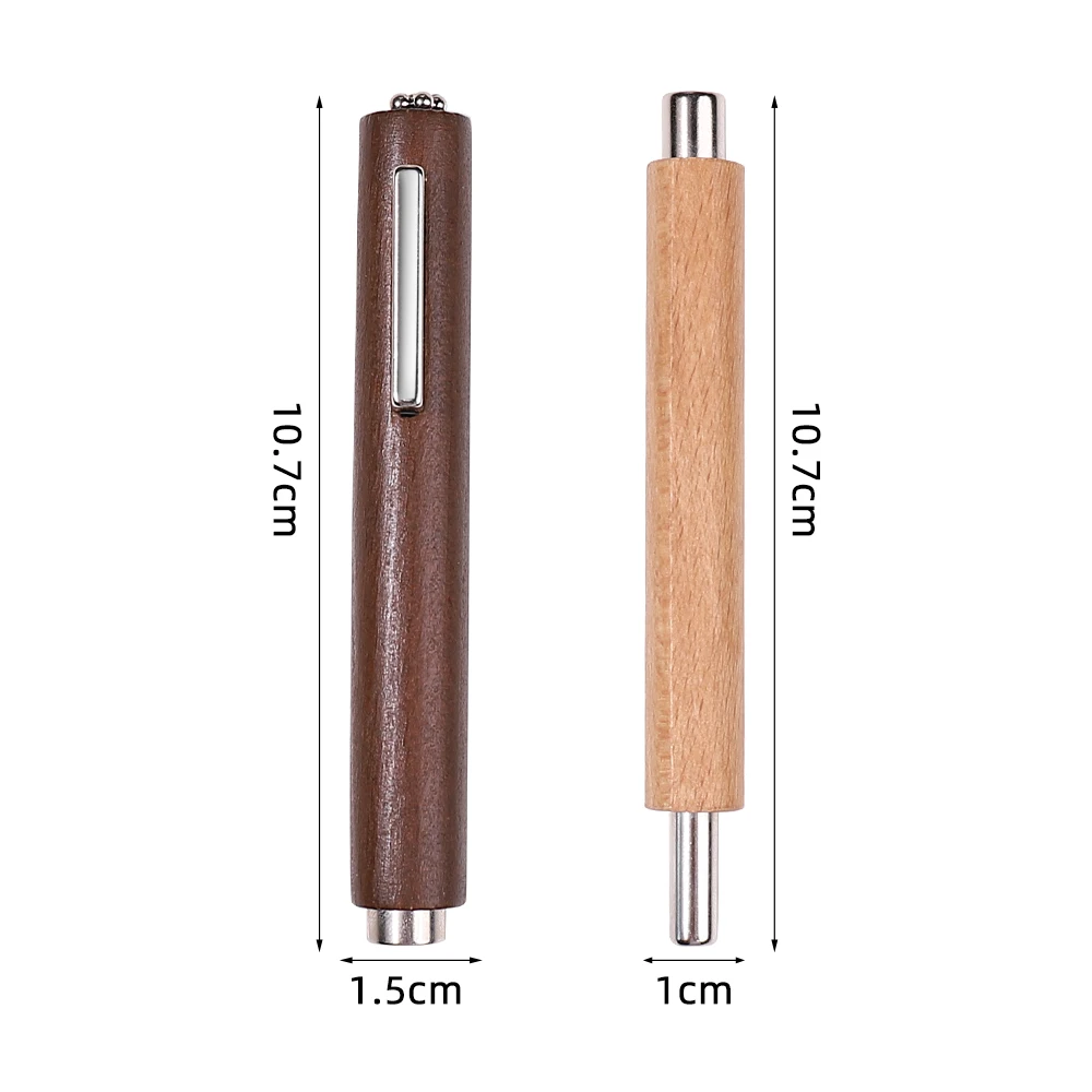 Bolígrafo magnético de madera 3 en 1, herramienta artística de uñas de fuerza magnética fuerte para esmalte de Gel de ojo de gato, palo magnético de manicura multifuncional ﻿