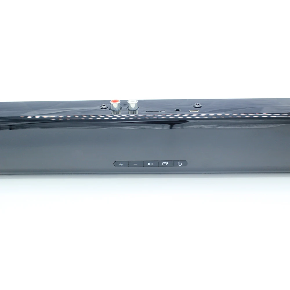 ลำโพงซาวด์บาร์แบบไร้สายใช้สายสำหรับทีวี40W ระบบโฮมเธียเตอร์ควบคุมระยะไกลขนาดกะทัดรัด