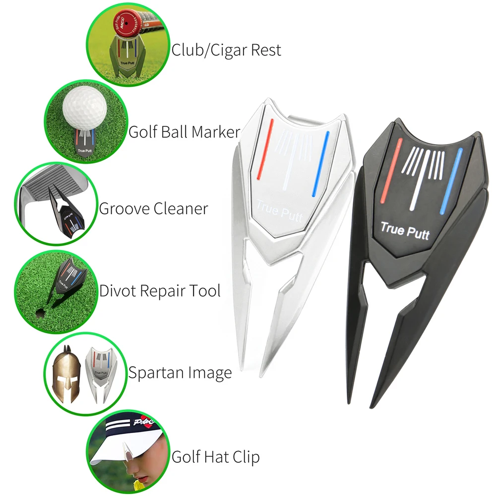 Golf Divot Sửa Chữa Số Người Có Từ Tính 3 Dòng Aimingball Bút Quà Tặng Đáng Yêu