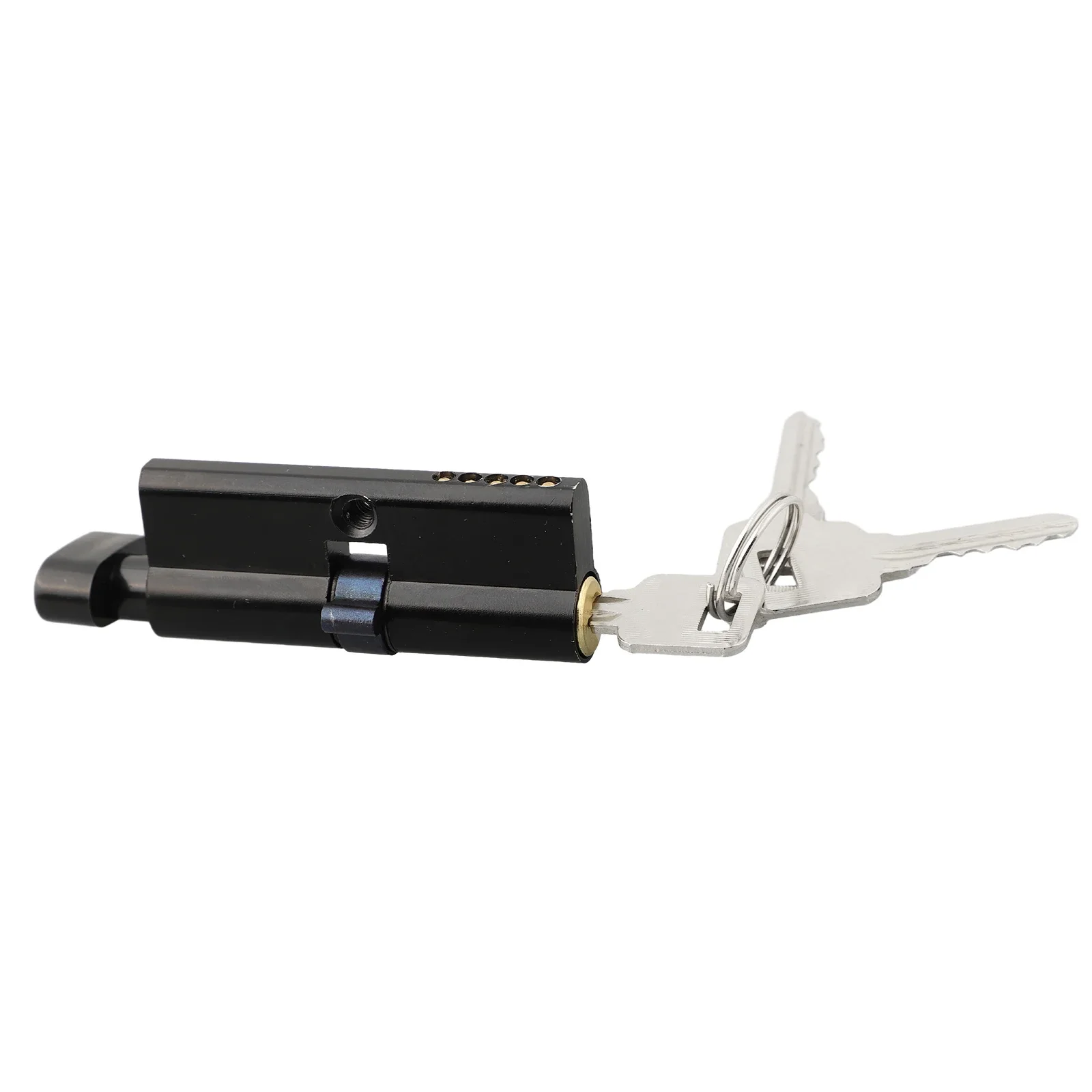 Door Cylinder Lock 70mm With 3 Keys Anti-Theft Entrance Door Lock Home Security Interior Bedroom Lock Cylinder Black Gold