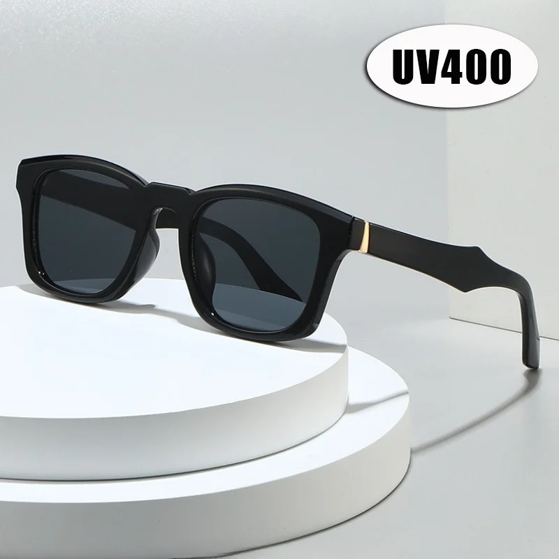 

Stylish Square-Frame Sunglasses Retro Brand Designer Sun Glasses UV400 Shades Eyewear Men's Goggles Outdoor Travel Eyewear