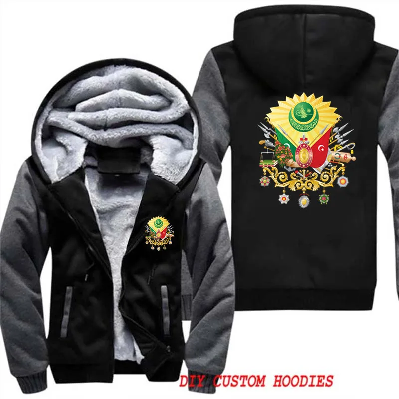 Coat Of Arms Ottoman Empire Hoodies Men's Coat t shirt Osmanli Armasi Sultan Abdulhamid Abdul Sweatshirt Jacket Hoody Hoodie 5XL