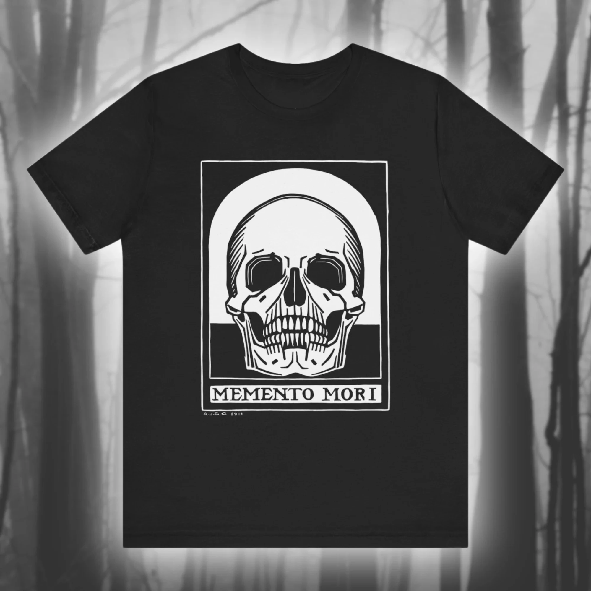 Death Memorial Horrible danse T-shirt squelette chemise danse de la mort Goth T-shirt squelette Goth neutre Jersey à manches courtes