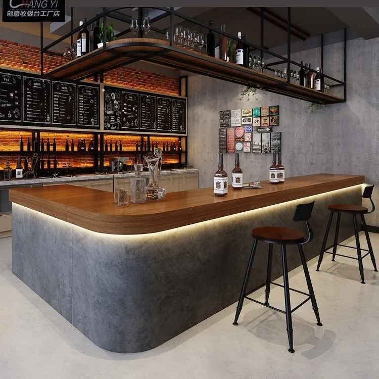 

Industrial Billiards Hall Front Desk Cabinet Reception Bar Bar Table checkout page Hotel Corner BBQ Catering Hot Pot Restaurant