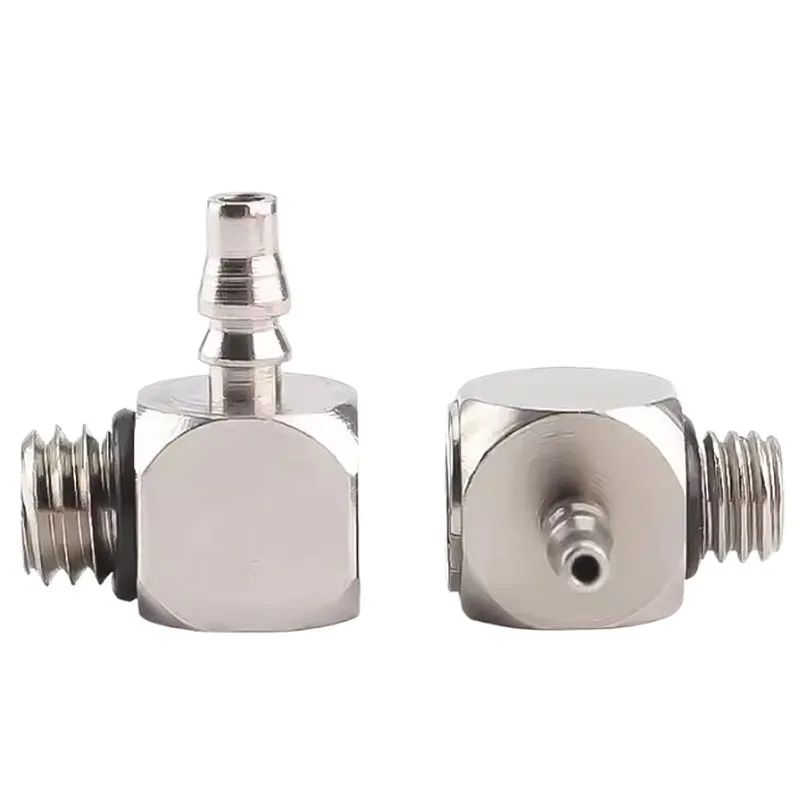 Miniature Fittings Pagoda Quick Fitting Tee Male Thread M3 M4 M5 M6 Tube 4 6mm Pneumatic Pipe Air Hose Quick Fitting Mini Connec