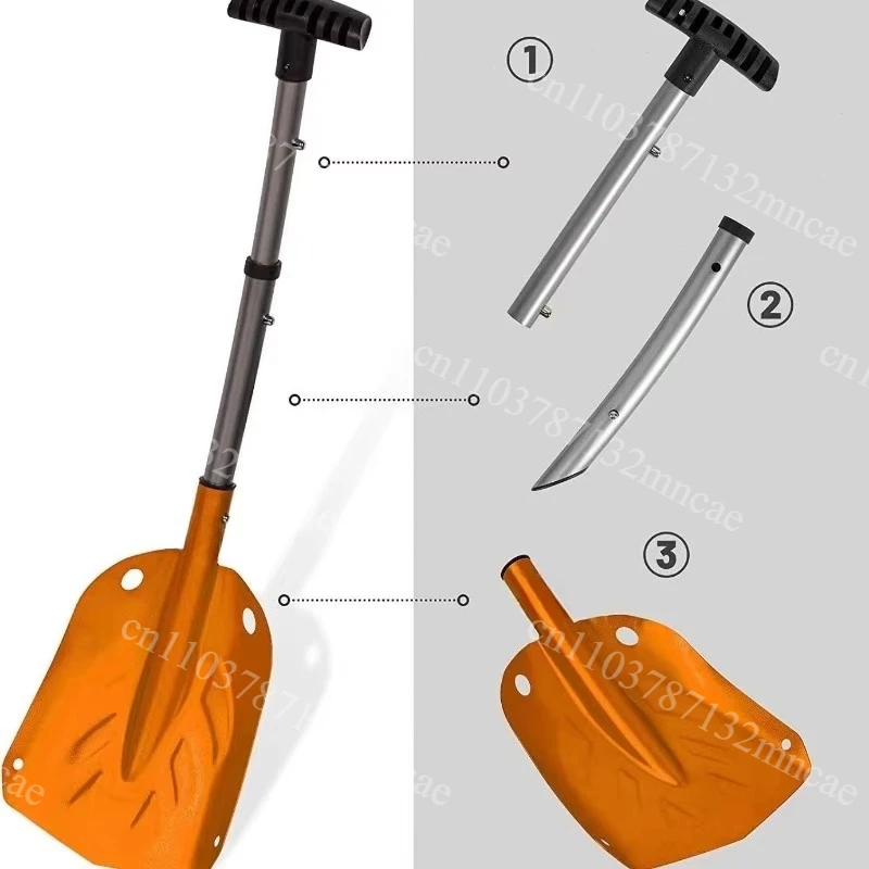 Snow Detection Rod Aluminum Alloy Snow Shovel Search and Rescue Tool Snow Depth Measurement Equipment