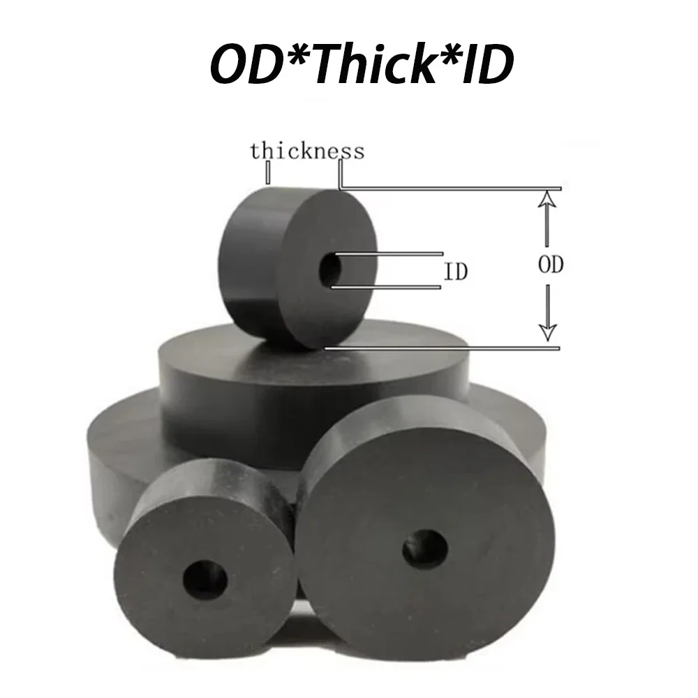 Thick 10/20/30/40/50/60/80mm Rubber Sealing Gasket Buffering Shock-Absorbing Pad Wear-Resistant Voltage Resistant Mechanical Use