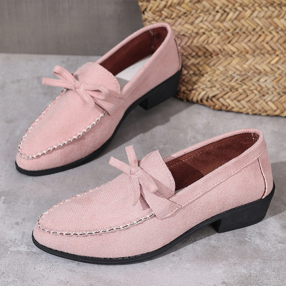 

Women's Low Top Shoes 2025 Spring and Autumn New Casual Comfort Loafers High Quality Solid Flat Shoes Zapatos De Mujer