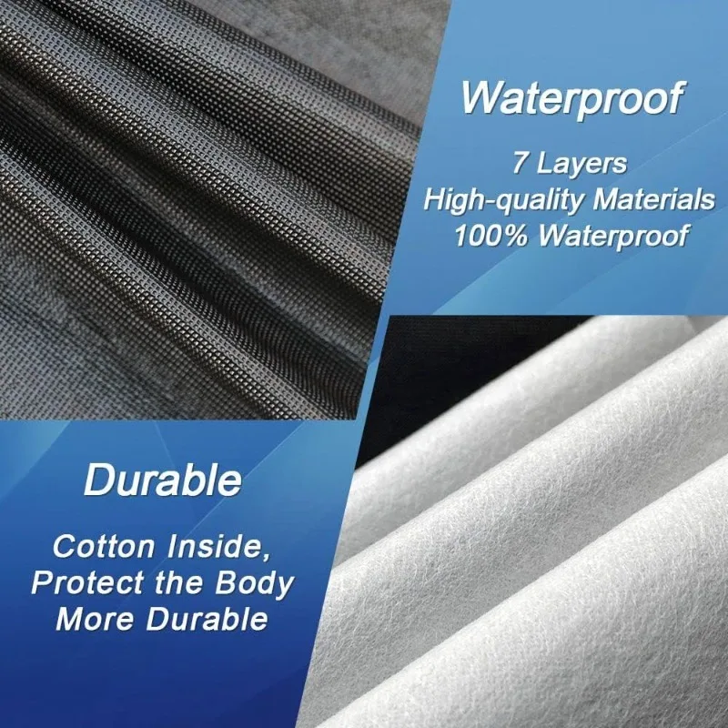 7 طبقات غطاء شاحنة مقاوم للماء مخصص صالح F150 SuperCrew Cab 5.5ft السرير من 2004 إلى 2024