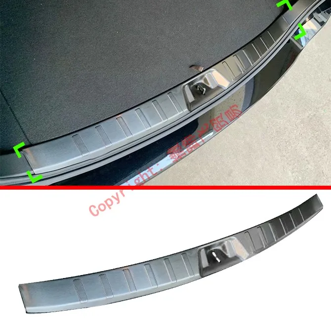 

Black Stainless Steel Interior Rear Bumper Sill Protector For Subaru Forester SK 2018 2019 Car Accessories Stickers