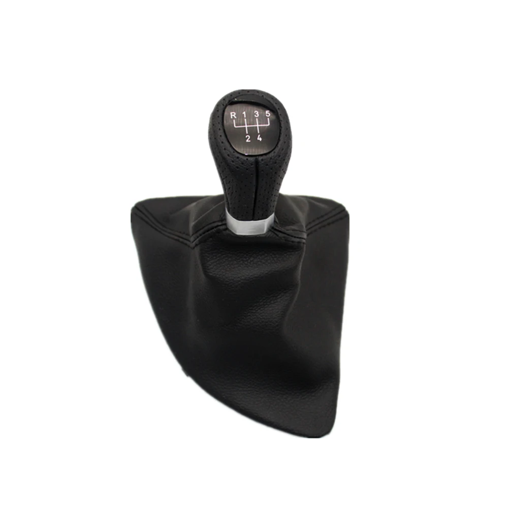 5 Speed Car Gear Stick Shift Knob With PU Leather Boot For BMW 1 Series E81 116i  118i 120i 125i 128i 130i 135i 2004-2013 Car