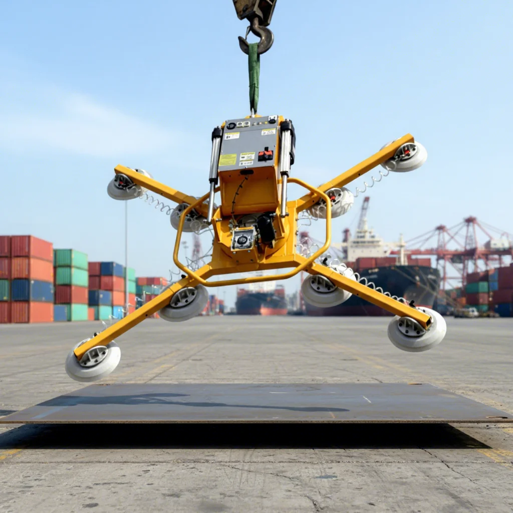 Mobile Pneumatic X Shape Vacuum Suction Cup Glass Lifter With 400-1200KG Load Capacity And 360 Rotation For Construction
