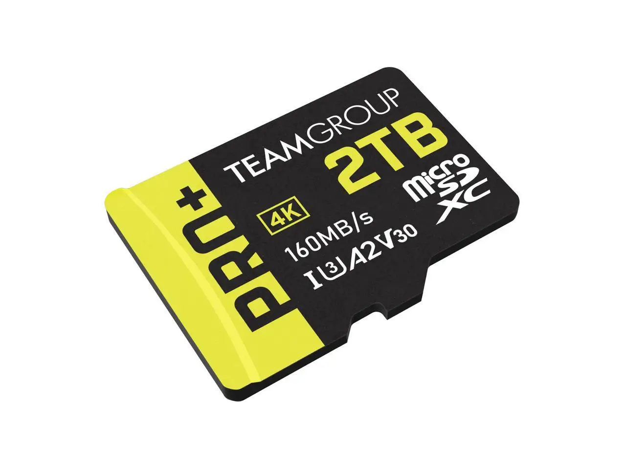 Team 2TB Pro+ microSDXC UHS-I/U3 Class 10 Memory Card with Adapter, compatible with Nintendo-Switch, Steam Deck, and ROG Ally, Speed Up to 160MB/s (TPPMSDX2TIA2V3072)
