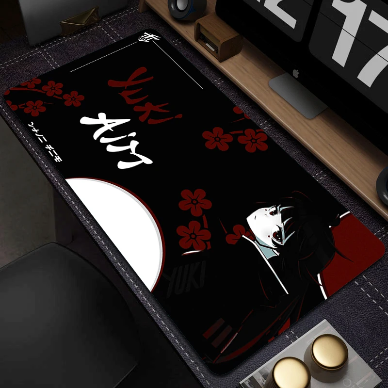 Tapis de souris Gamer YUki Aim Large Gaming, Anime Rubber, Polymères, Antidérapant, Clavier d'ordinateur, Impression HD, DeskSub, 900x400mm