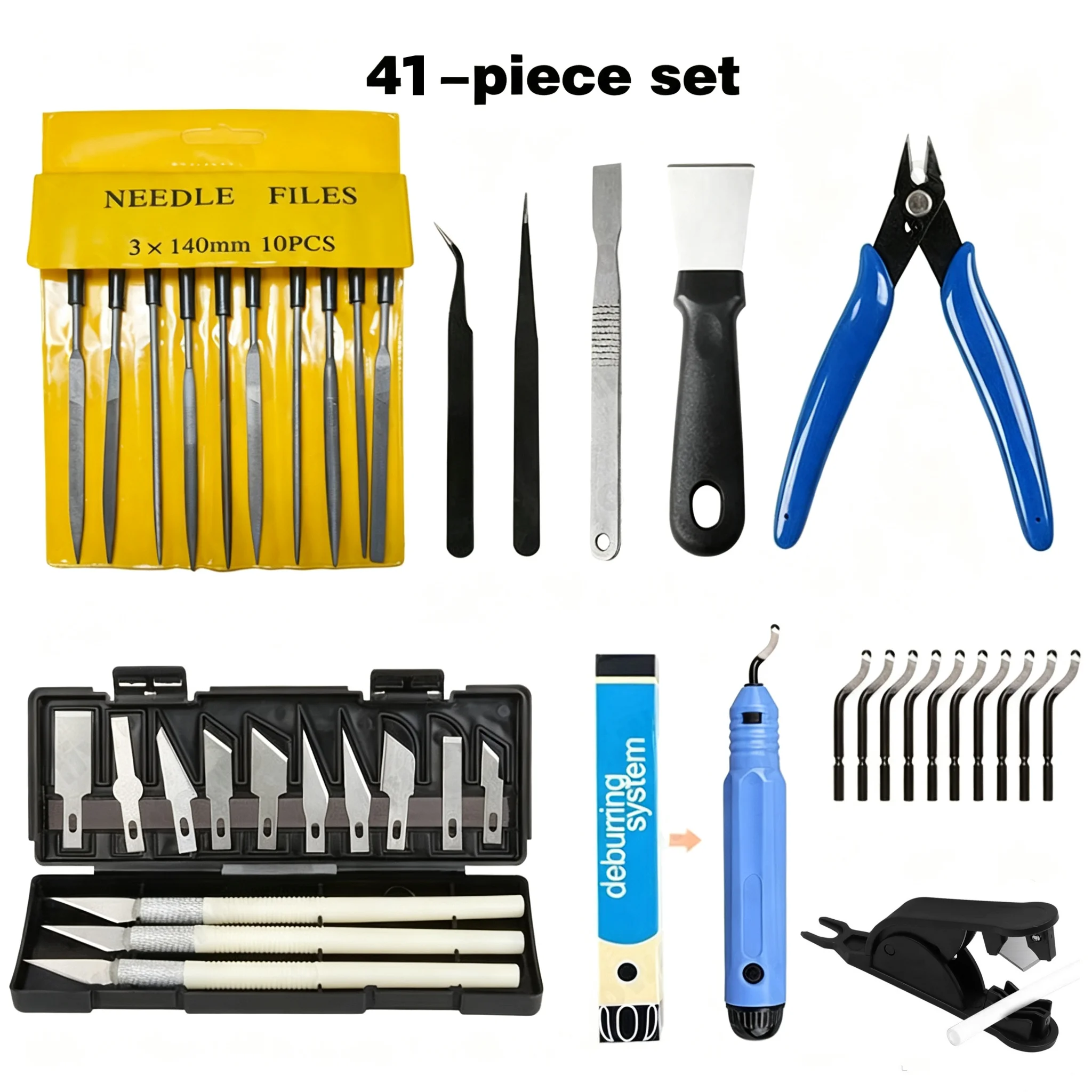 3D Printing Tool Set: Professional Accessories Such as Integrated Deburring Tools, Model Carving Tools, Tweezers, Scraping Tools