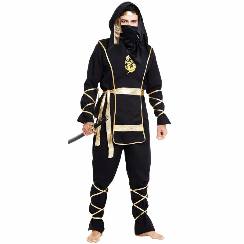 Adult Men Ninja Cosplay Costumes Carnival Party Hokkaido Samurai Suit Japanese Ninja Colothing