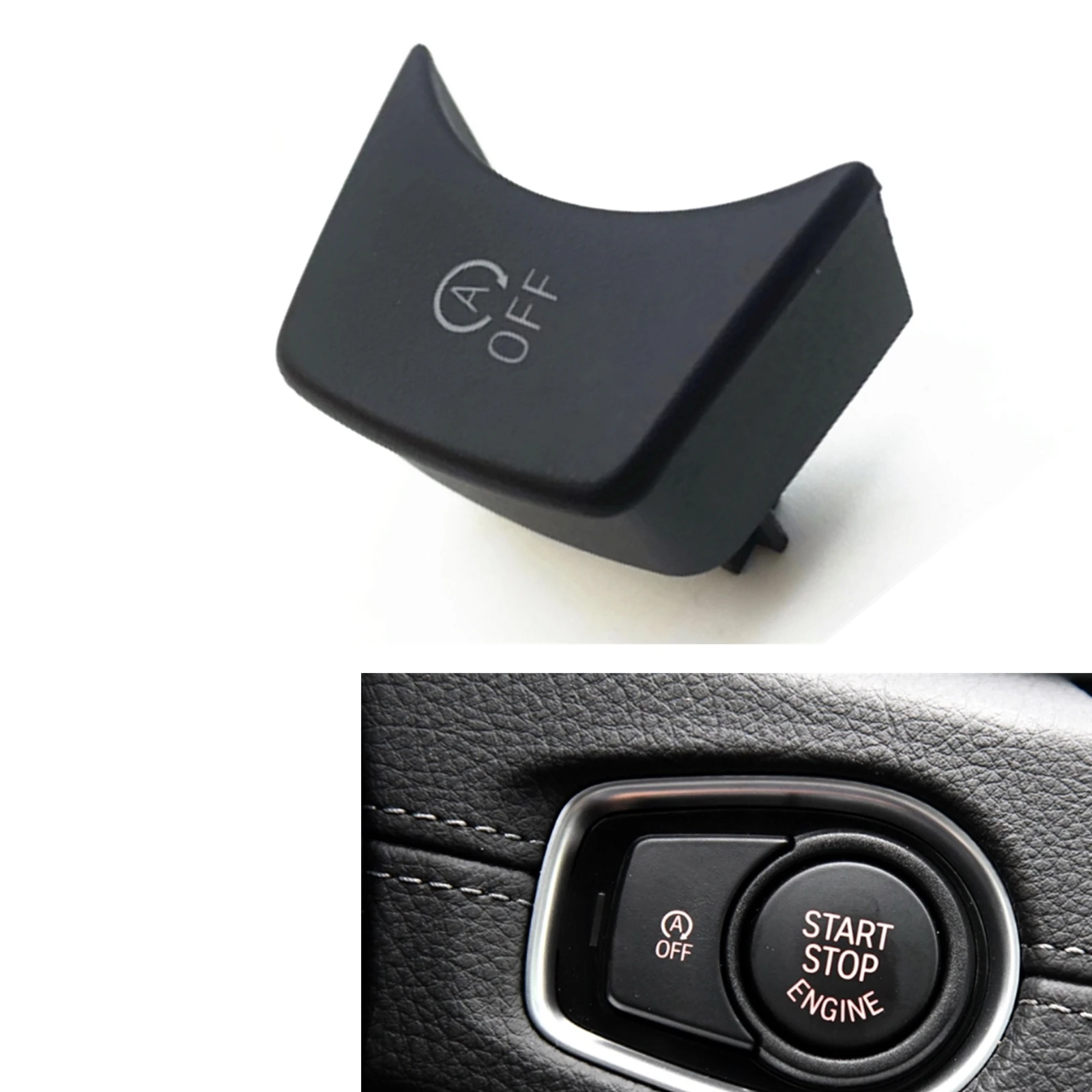 

For BMW X1 F48 F49 LCI X2 F39 2 Series F45 F46 Engine Start Stop OFF Switch Button Knob Cover Cap 61319289136 /61319289135