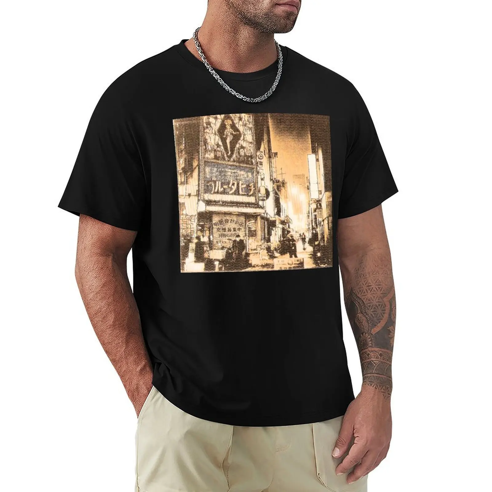 

u2 bono Japan T-Shirt anime clothes summer tops T-shirts for men cotton